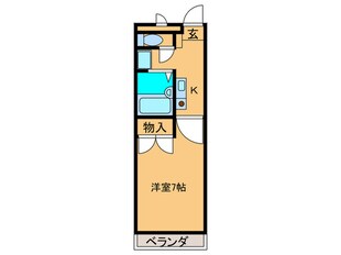 プレジ－ル　シャンブルの物件間取画像